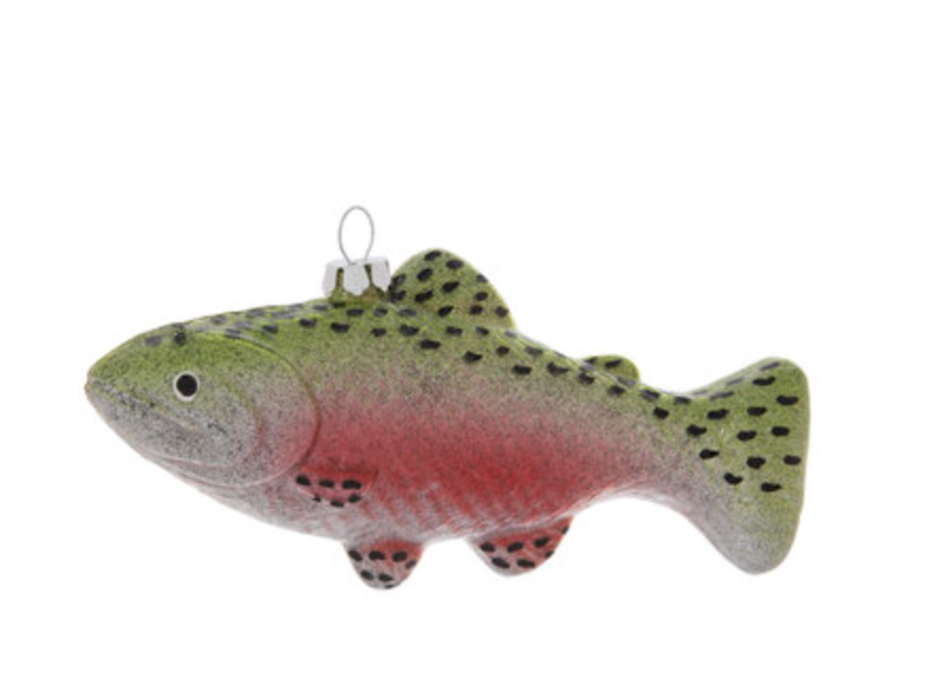 Robert Stanley Rainbow Trout Glass Christmas Ornament New with Tag
