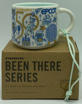 Disney WDW 50th Celebration Starbucks Been There Epcot Ornament Mug Figment New