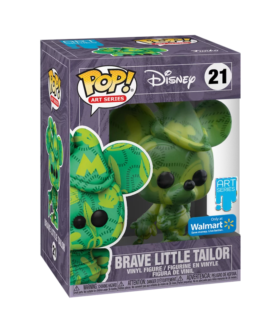 Disney Art Series Mickey Brave Little Taylor Walmart Funko New Box Hard Case