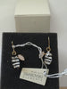 swarovski elements zebra/gold plated jungle earrings made in germany new with box