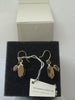 swarovski elements zebra/gold plated jungle earrings made in germany new with box