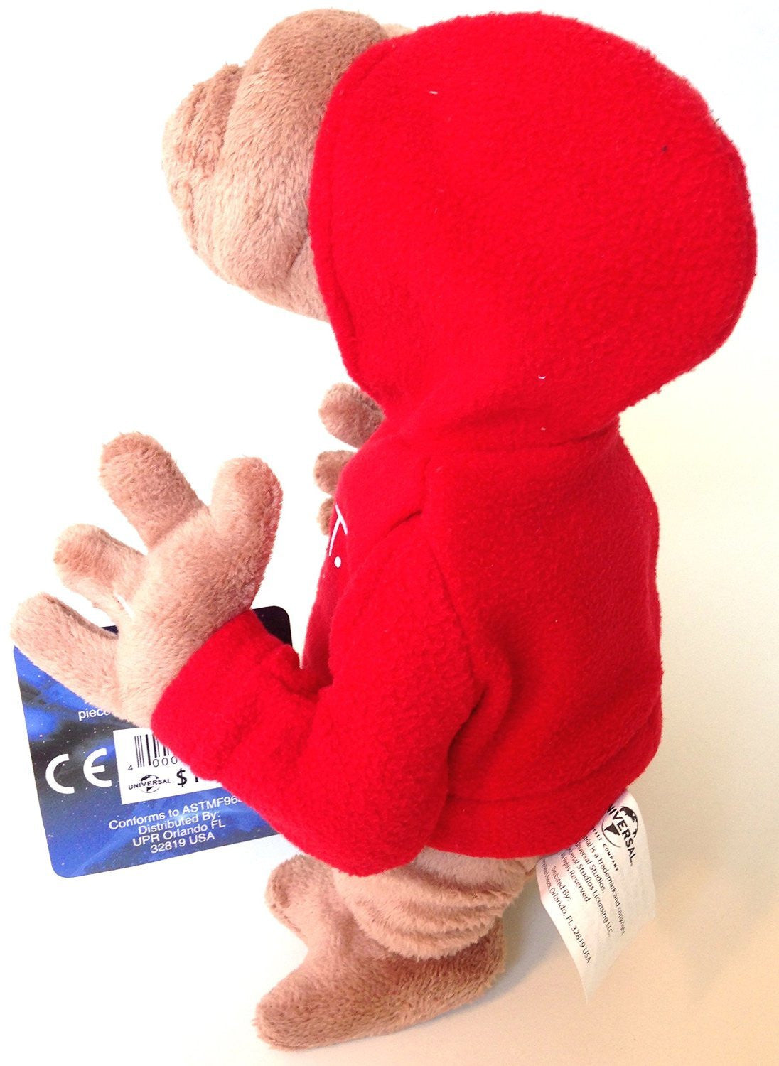 universal studios 9" E.T. extra terrestrial red sweatshirt plush toy new with tags