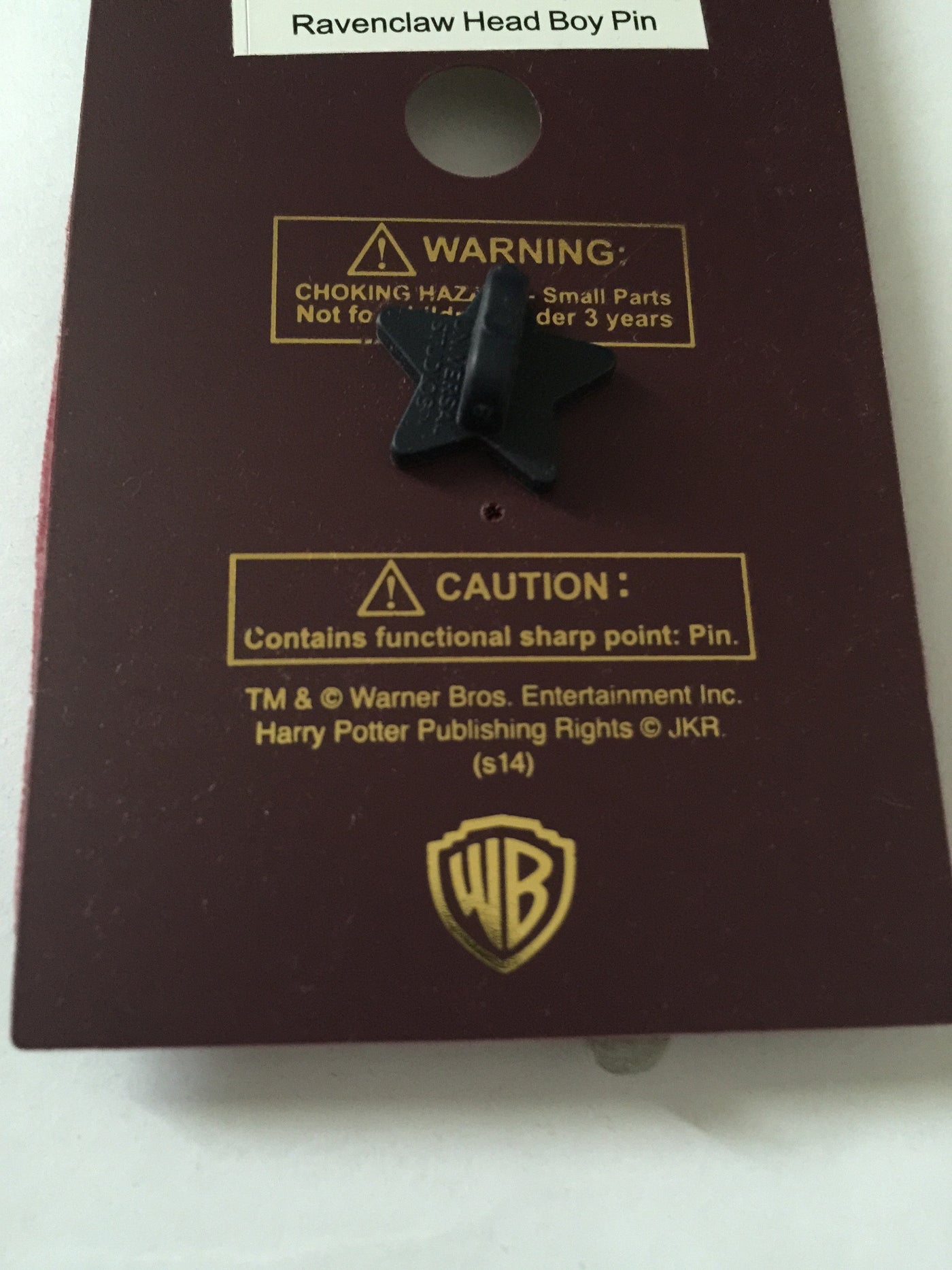 Universal Studios Harry Potter Ravenclaw Head Boy Pin New with Card