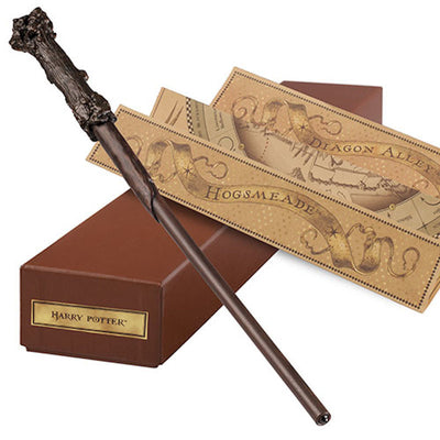 universal studios harry potter interactive resin wand with map new with box
