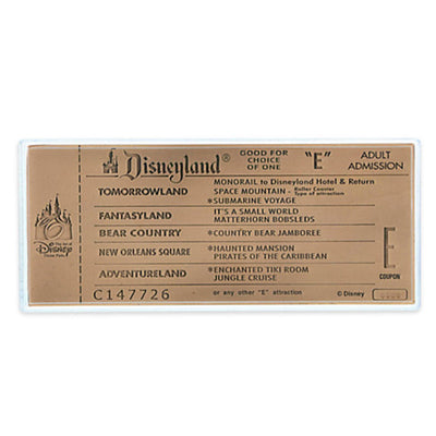 Disney The Haunted Mansion Replica Antiqued Copper E Ticket Limited Edition