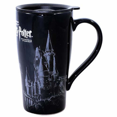 Universal Studios Wizarding Harry Potter Hogwarts Castle Sketch Travel Mug New