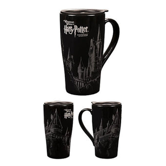Universal Studios Wizarding Harry Potter Hogwarts Castle Sketch Travel Mug New