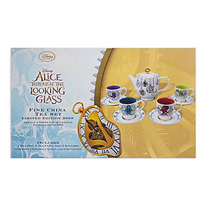 Disney Alice Through Looking Glass Limited Edition Fine China Tea Set New Box - I Love Characters