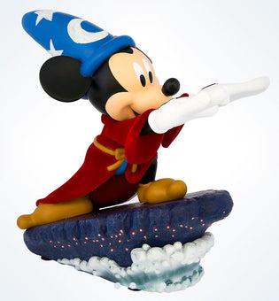 Disney Medium Figure Statue Sorcerer Mickey Mouse Light-Up Figurine New With Box
