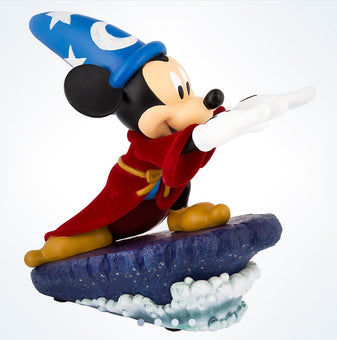 Disney Medium Figure Statue Sorcerer Mickey Mouse Light-Up Figurine New With Box
