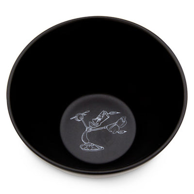 Disney Parks Chalkboard Be Our Guest Ceramic Bowl Black Lumiere New