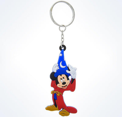 Disney Mickey Mouse Sorcerer hat Light-Up Keychain New With Tag