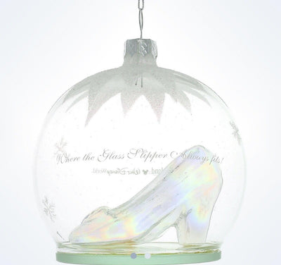 Disney Parks Glass Slipper Cinderella Ornament New With Tag