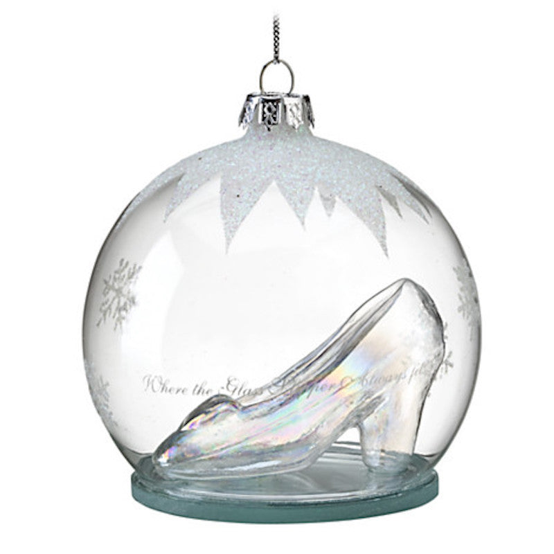 Disney Parks Glass Slipper Cinderella Ornament New With Tag