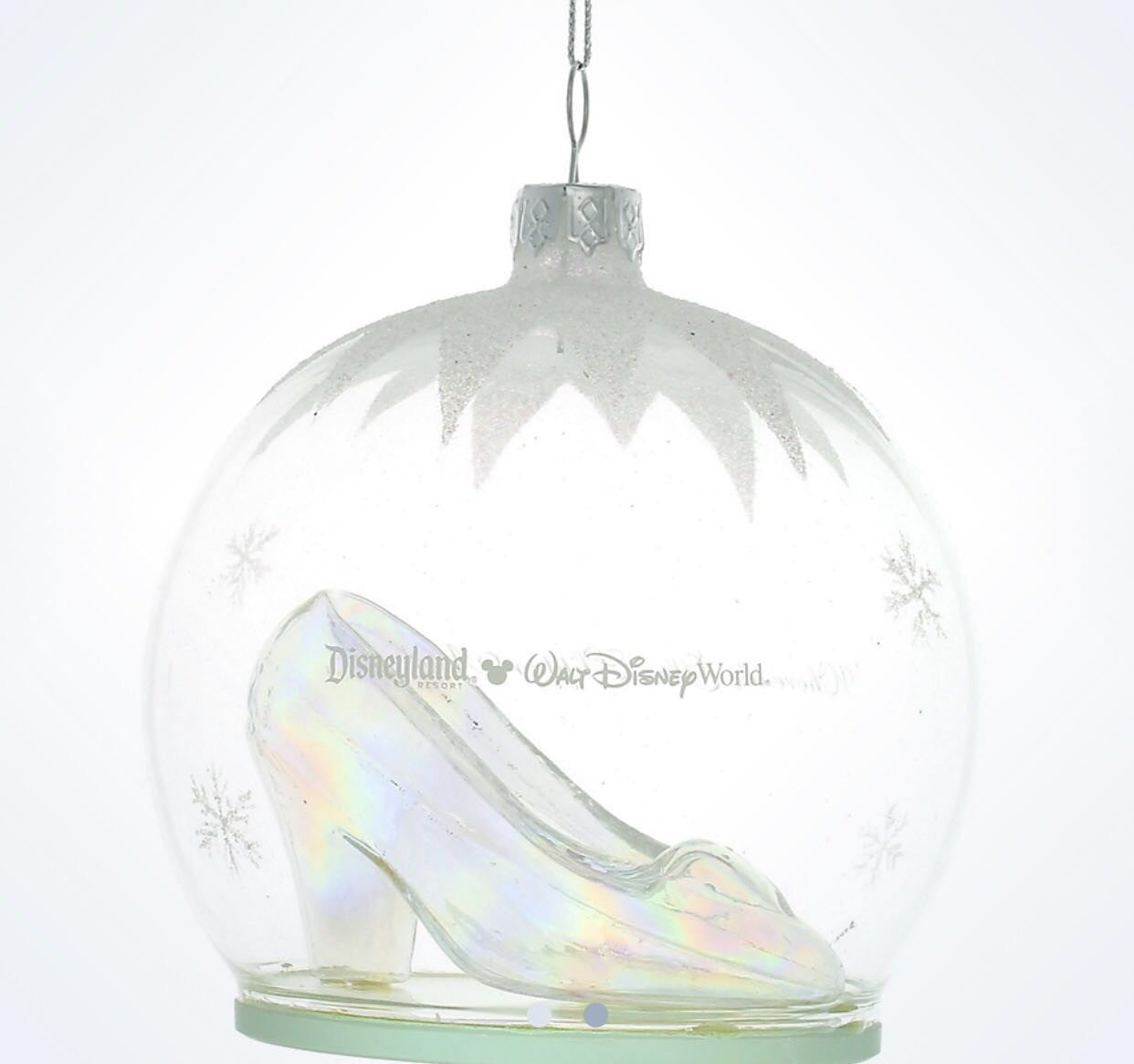 Disney Parks Glass Slipper Cinderella Ornament New With Tag