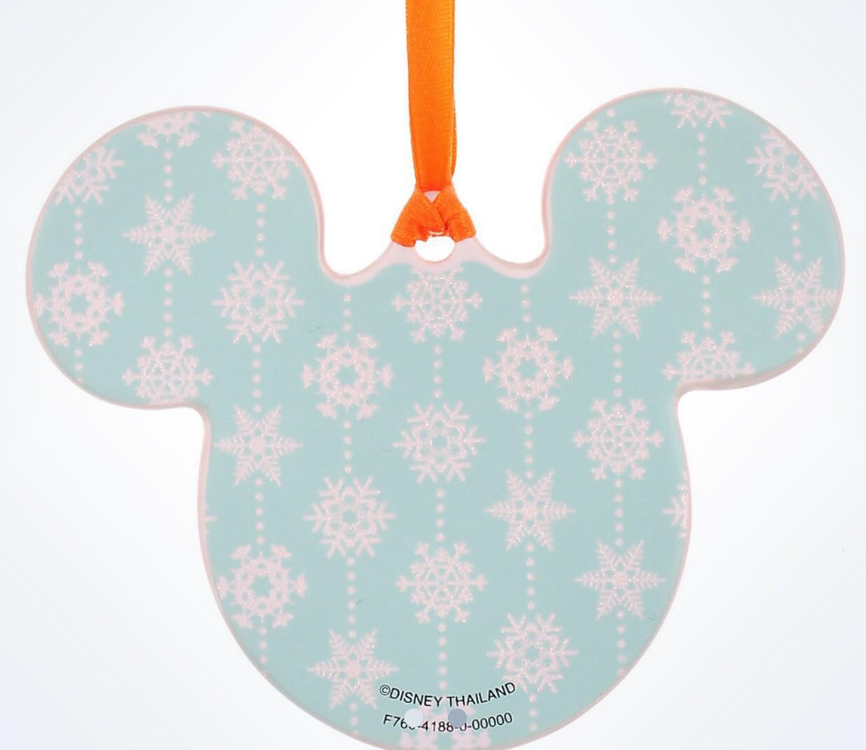 Disney Parks Mickey Icon Snowman Disc Christmas Ornament New With Tags