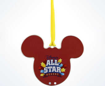 Disney Parks All-Star Mickey Disc Christmas Ornament New With Tags