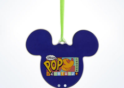 Disney Parks Pop Century Resort Mickey Disc Christmas Ornament New With Tags