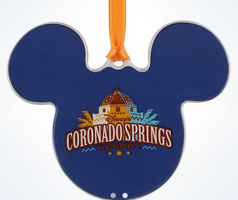 Disney Parks Coronado Springs Resort Mickey Disc Christmas Ornament New W Tags