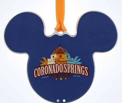 Disney Parks Coronado Springs Resort Mickey Disc Christmas Ornament New W Tags