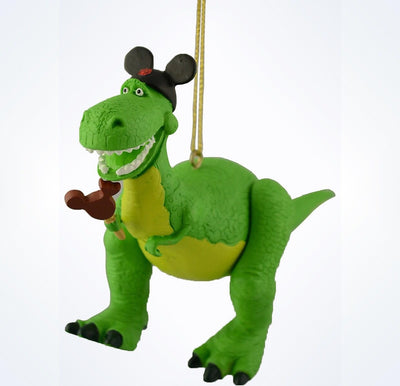 Disney Parks Toy Story Rex With Mickey Ears Christmas Ornament New With Tags