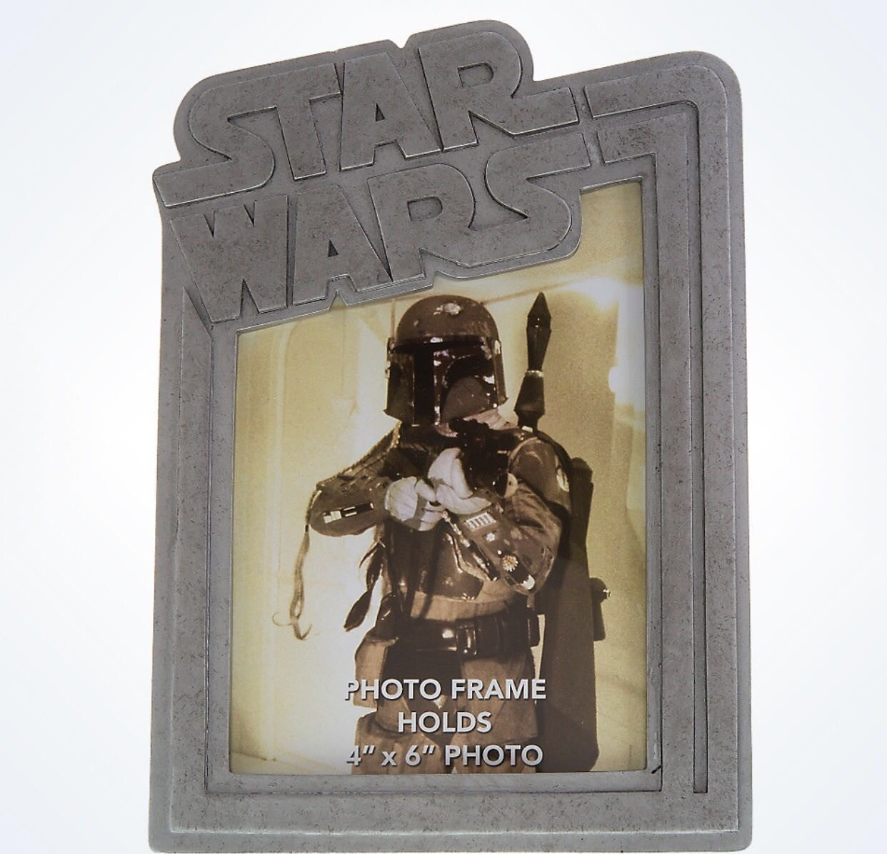 Disney Parks Star Wars Boba Fett Resin 4x6 Photo Frame New