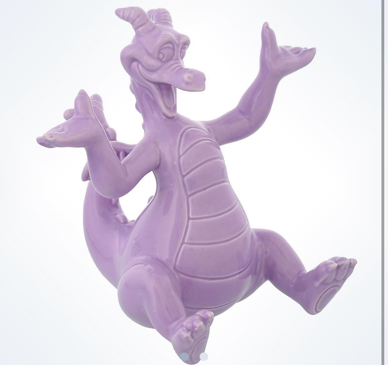 Disney Parks Epcot Figment The Dragon Mascot Dolomite Figurine New