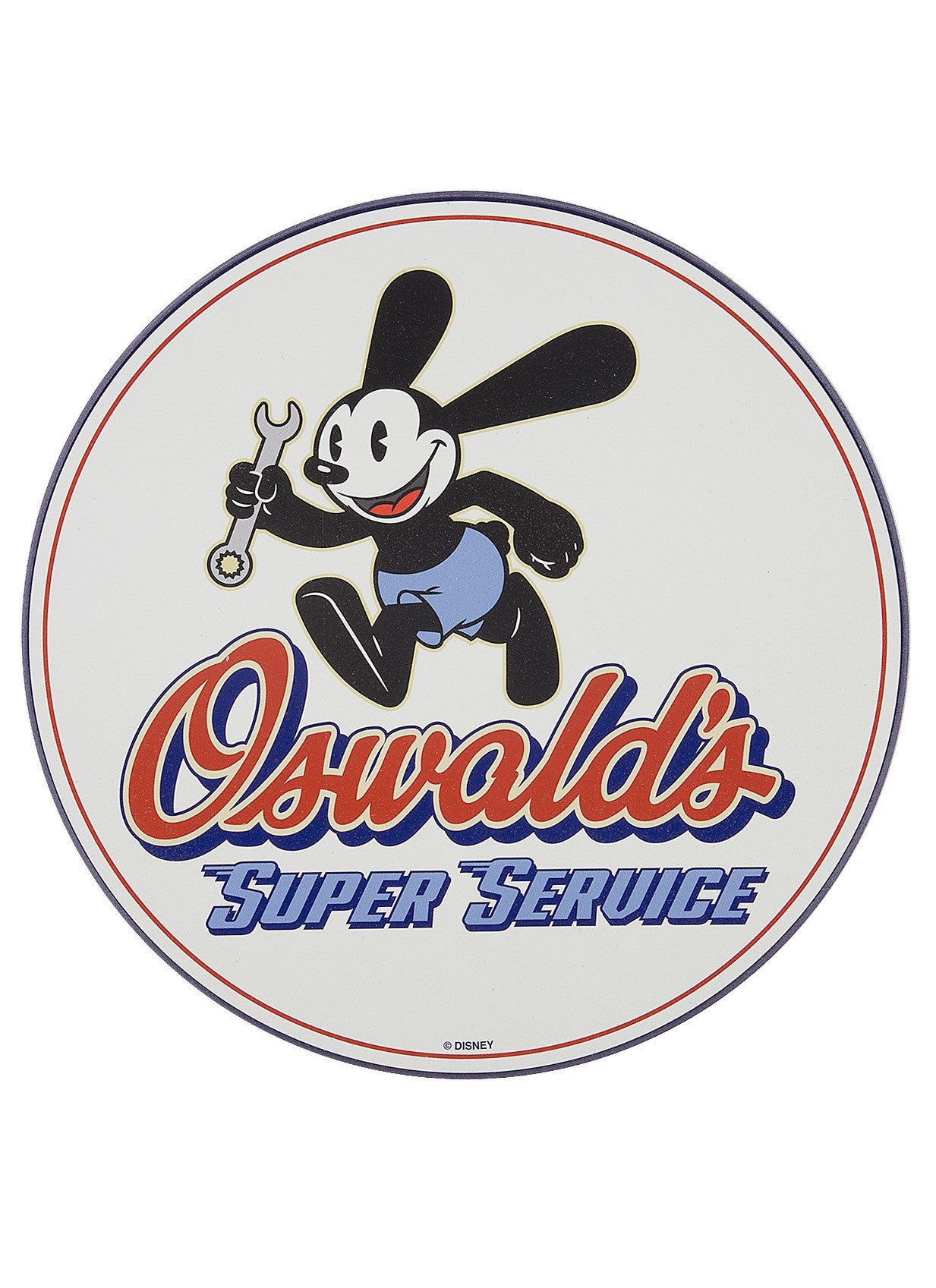 Disney Park Oswald's Super Service Sign New
