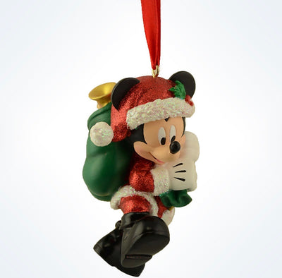 Disney Parks Mickey as Santa With Presents Bag Christmas Ornament New With Tags