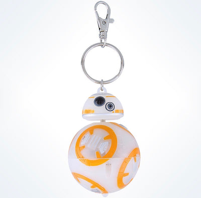 Disney Parks Star Wars BB-8 Light-up Plastic Keychain New with Tags