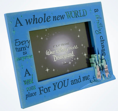 Disney Parks A Whole New World For You and Me Picture Photo Frame 4x6 New