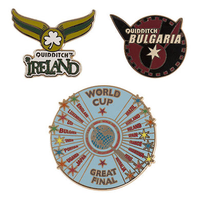 Universal Studios Harry Potter Quidditch World Cup Pin Set New With Card