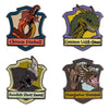 Universal Studios Harry Potter Triwizard Dragons Miniature Pin Set New with Card