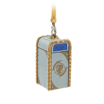 Disney Parks Tomorrowland Trash Can Ceramic Christmas Ornament New with Tags