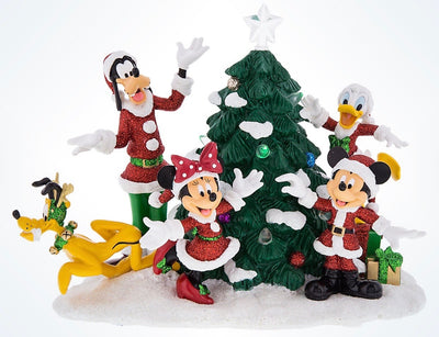 Disney Parks Mickey & Friends Light-Up Christmas Tree Figurine New with Box