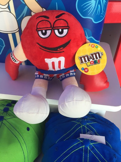 M&M's World Red Character as Boxer Soft Plush New with Tags