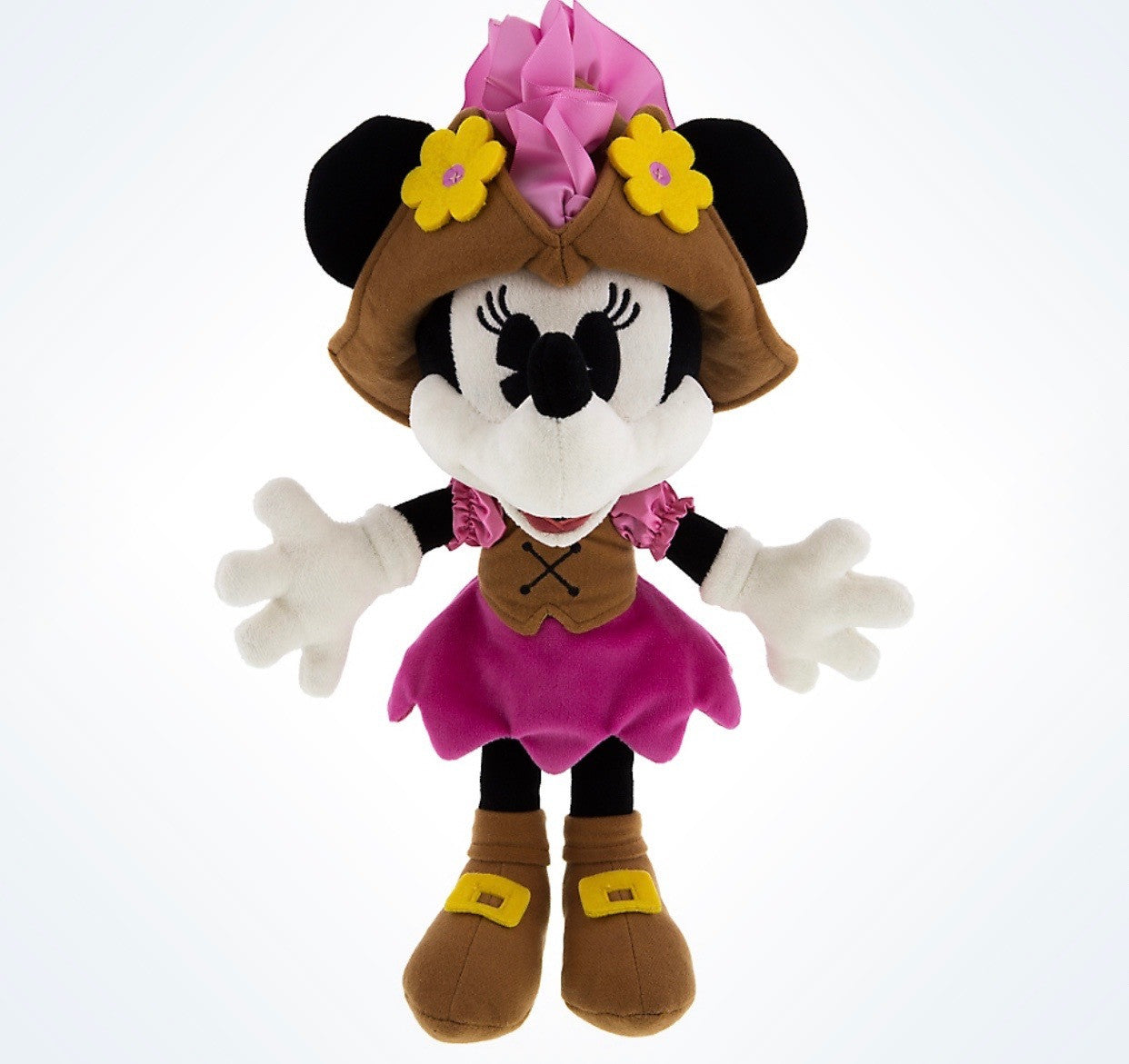 Disney Parks Minnie Mouse as Pirate 9" Plush Doll New with Tags