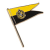 Universal Studios Harry Potter Hufflepuff Pennant Pin New with Card