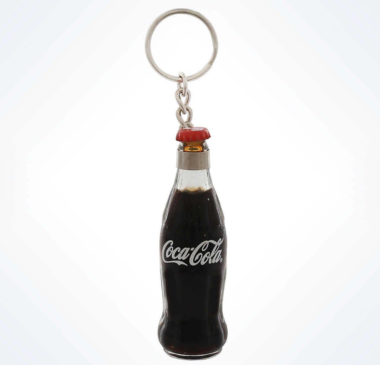 Disney Parks Coca Cola Coke Glass Bottle Keychain New with Tags