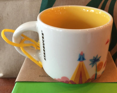 Starbucks Coffee You Are Here Florida Ceramic Mug Ornament New with Box