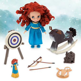 Disney Animators' Collection Merida Mini Doll Play Set 5'' New with Case - I Love Characters
