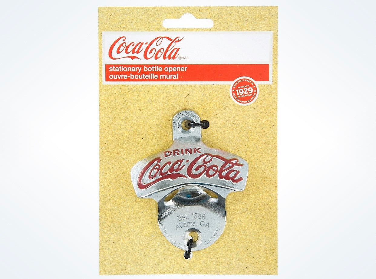 Coca Cola Authentic Wall Bottle Opener New with Card - I Love Characters
