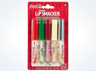 Coca Cola Liquid Lip Flavored Smacker Gloss Set of 5 New with Card - I Love Characters