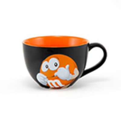 M&Ms World Orange Character Cappuccino Mug New