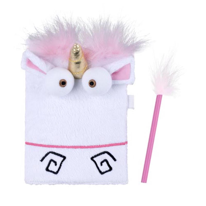 Universal Studios Despicable Me Plush Unicorn Child Diary Journal New with Tags