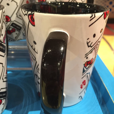 Universal Studios Hello Kitty Movie Ticket Admit One Ceramic Coffee Mug New