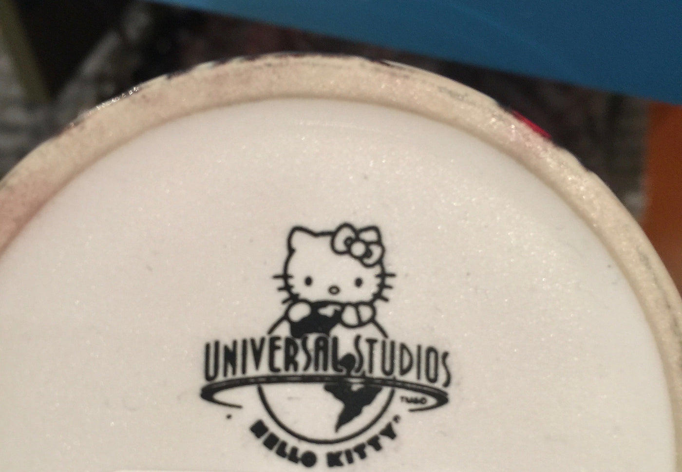 Universal Studios Hello Kitty Movie Ticket Admit One Ceramic Coffee Mug New