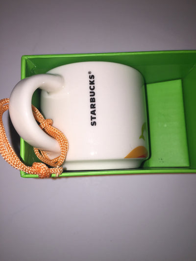 Starbucks Coffee You Are Here Orlando Ceramic Mug Ornament New with Box