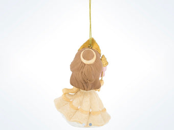 Disney Precious Moments Princess Belle Ceramic Christmas Ornament New with Tags