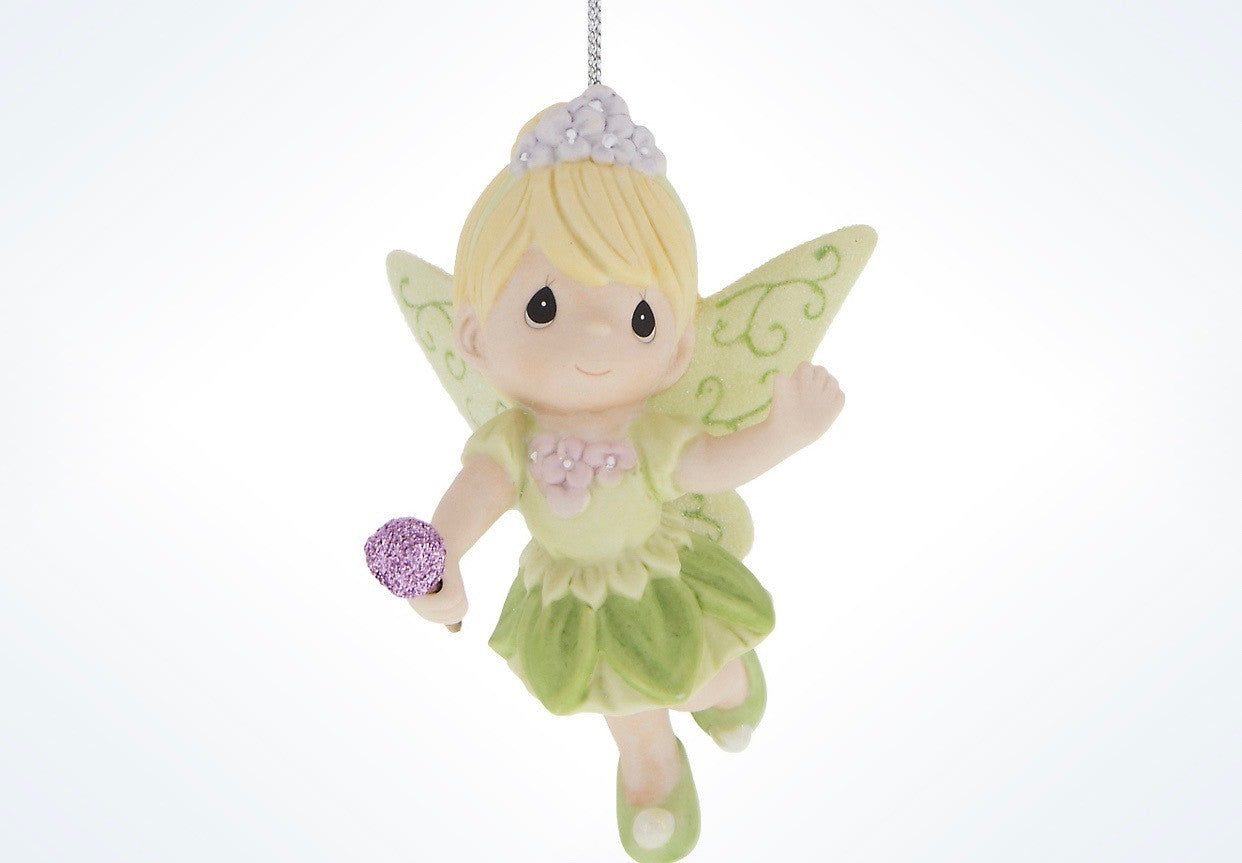 Disney Precious Moments Tinkerbell Porcelain Christmas Ornament New with Tags